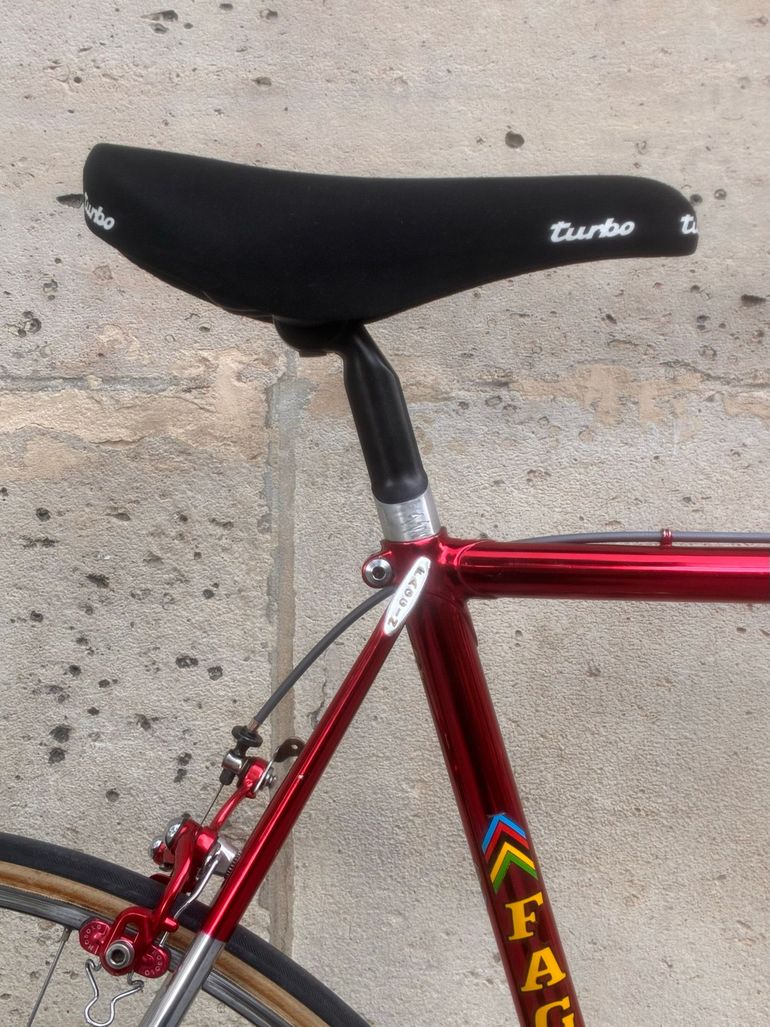 Used Faggin Faggin Custom Campagnolo Record 1986 Road & Gravel, Red — image 19 of 25