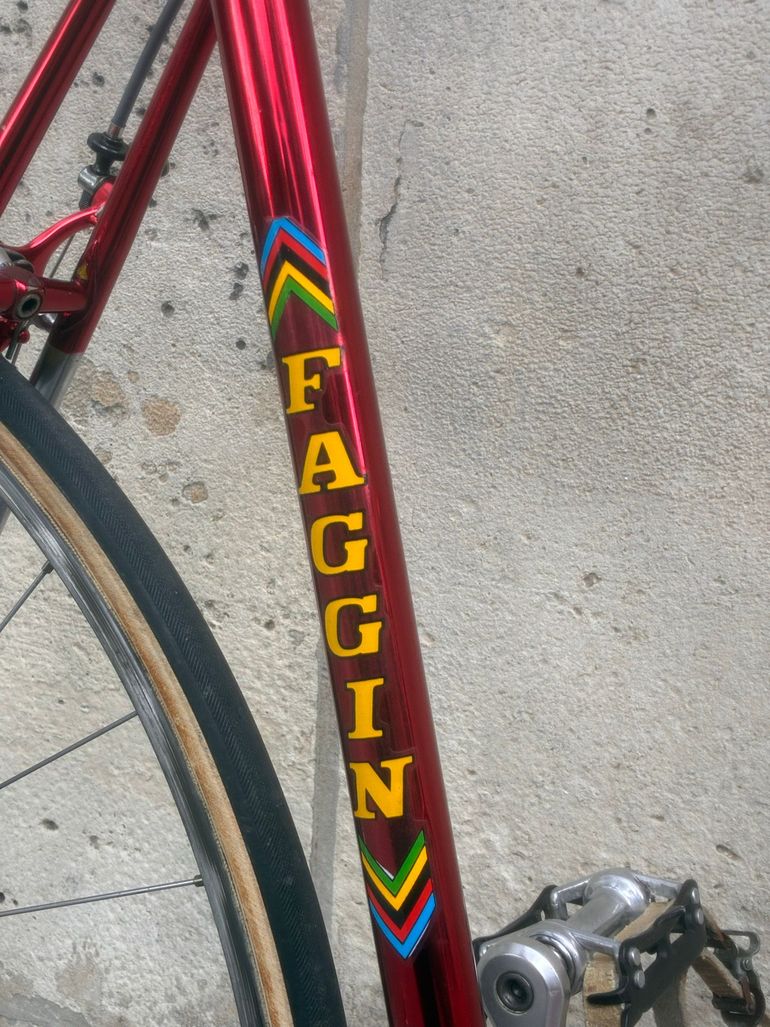 Used Faggin Faggin Custom Campagnolo Record 1986 Road & Gravel, Red — image 18 of 25