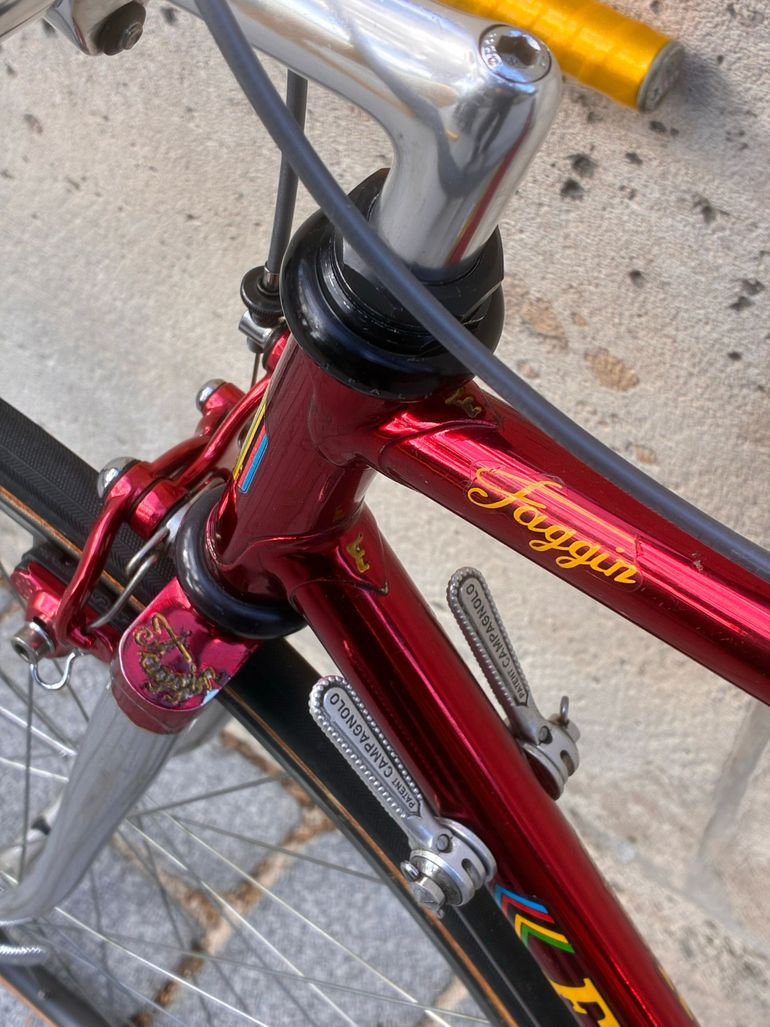 Used Faggin Faggin Custom Campagnolo Record 1986 Road & Gravel, Red — image 13 of 25