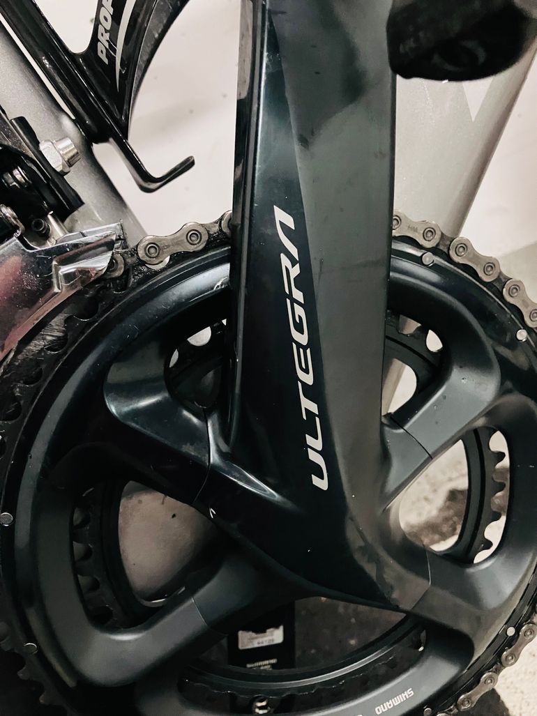 Used Argon 18 Nitrogen Ultegra Di2 2018 Road & Gravel, Light Gray — image 5 of 6