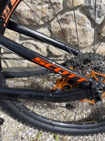 Used Scott Genius Shimano Deore XT 2016 Mountainbike, Light Gray — image 6 of 6