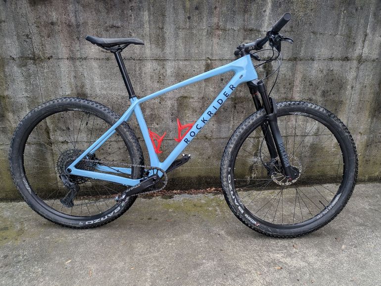 Used ROCKRIDER Cross Country Mountainbike 29 Zoll Race 740 Carbon Reba grün 2025 2025 Mountainbike, Blue, 29 — image 1 of 5