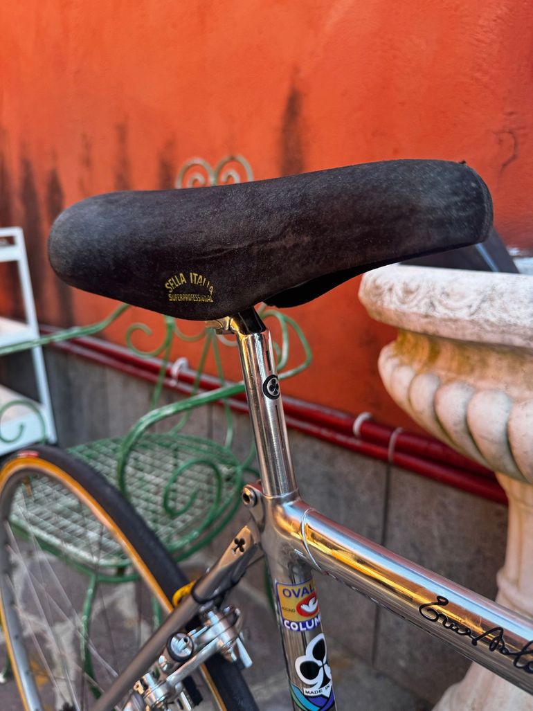Used Colnago Oval Campagnolo Super Record 1984 Road & Gravel, Light Gray — image 9 of 10
