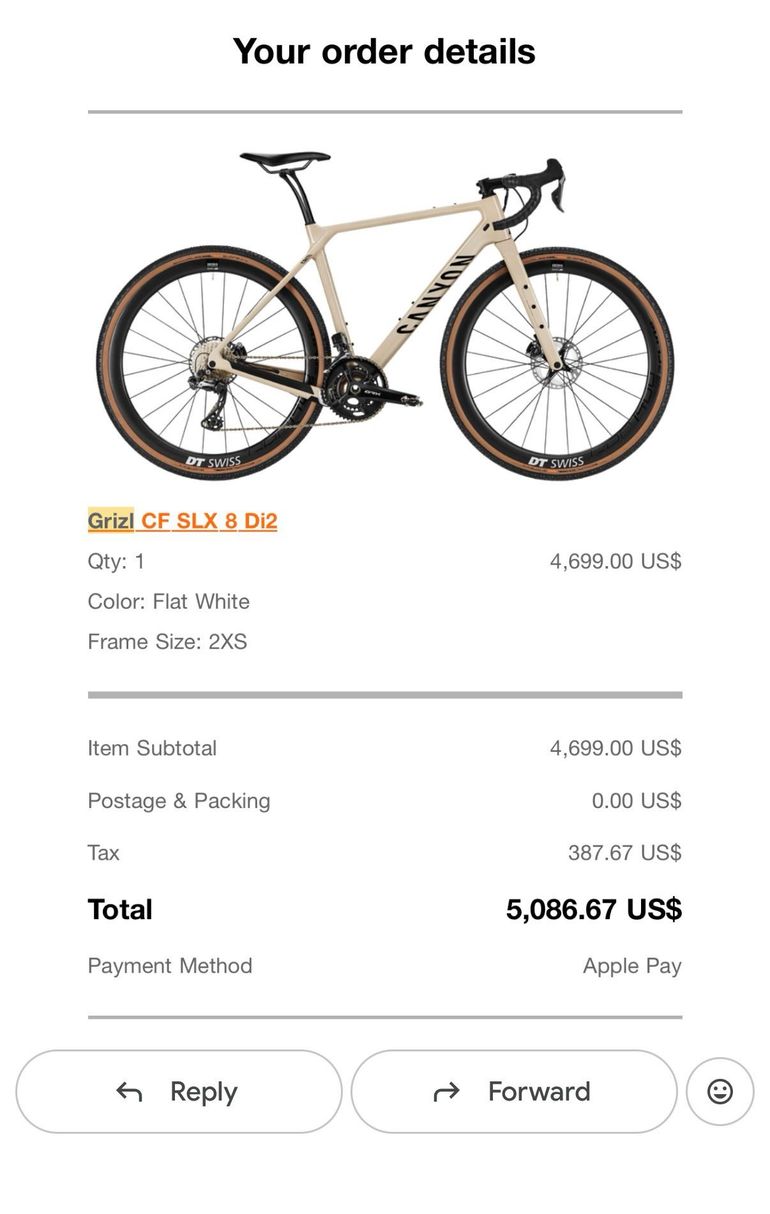 Used Canyon Grizl CF SLX 8 Di2 2024 2024 Road & Gravel, White — image 10 of 10
