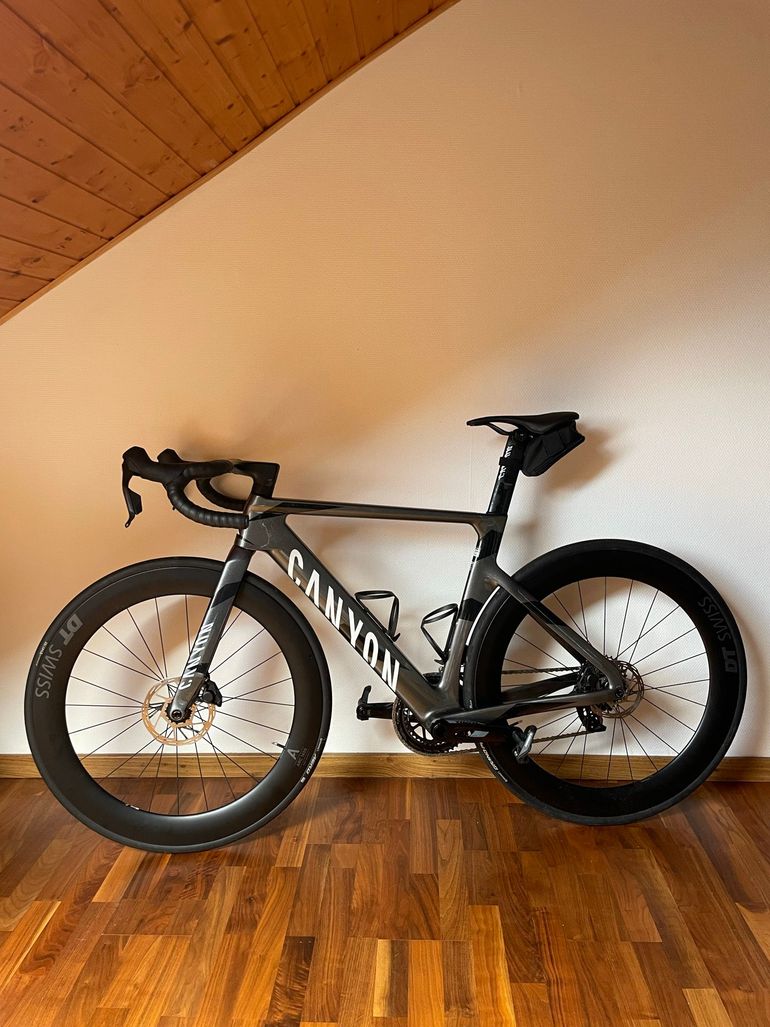 Used Canyon Aeroad CF SLX 7 AXS SPEED 2026 2026 Road & Gravel, Light Gray — image 2 of 3