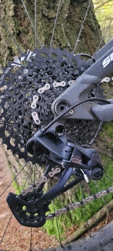 Used CUBE Stereo SRAM GX Eagle 2021 Mountainbike, Light Gray — image 3 of 4