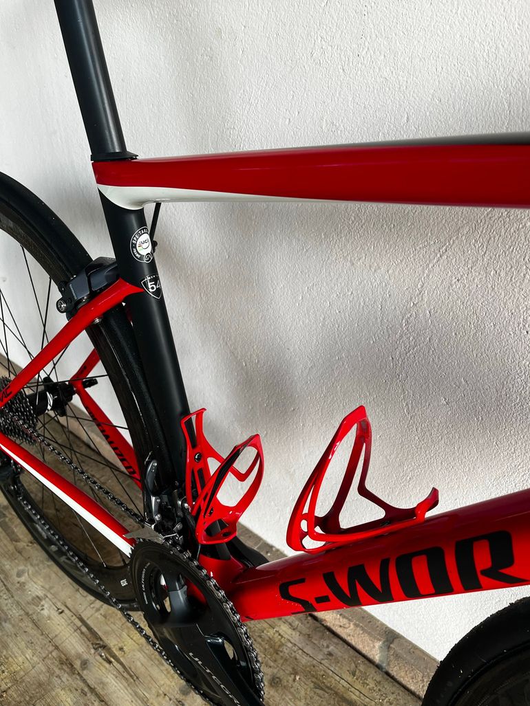 Used Specialized Men's S-Works Tarmac 2018 2018 Road & Gravel, Red — image 6 of 8
