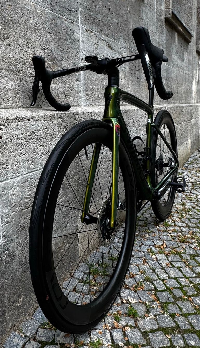 Used Specialized Tarmac SRAM Red eTap AXS 2020 Road & Gravel, Green — image 4 of 8