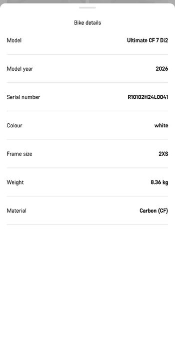 Used Canyon Ultimate CF 7 Di2 2026 2026 Road & Gravel, White — image 11 of 11