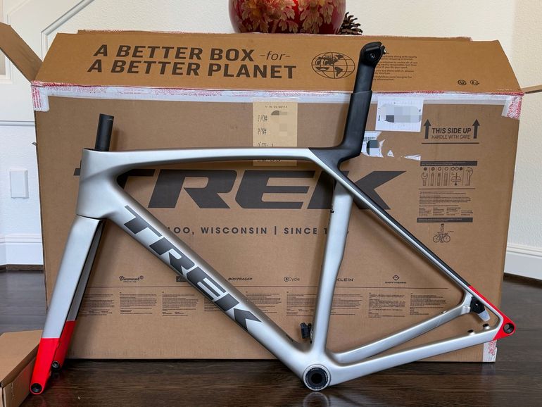 Used Trek Madone SL 7 Gen 8 2025 Frameset 2025 Road & Gravel, Light Gray — image 1 of 7