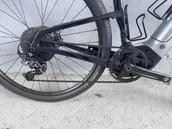 Used Cannondale Topstone Neo Carbon Lefty 3 2022 2022 Road & Gravel, Light Gray — image 3 of 10