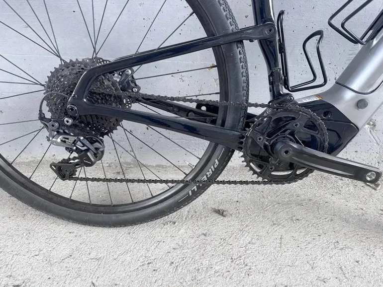 Used Cannondale Topstone Neo Carbon Lefty 3 2022 2022 Road & Gravel, Light Gray — image 3 of 10