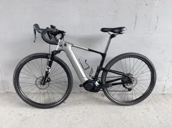 Used Cannondale Topstone Neo Carbon Lefty 3 2022 2022 Road & Gravel, Light Gray — image 2 of 10