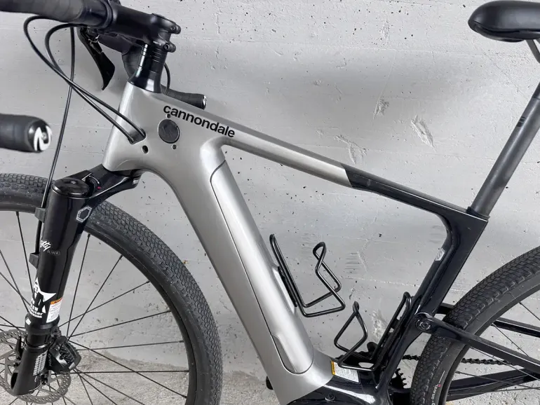 Used Cannondale Topstone Neo Carbon Lefty 3 2022 2022 Road & Gravel, Light Gray — image 10 of 10