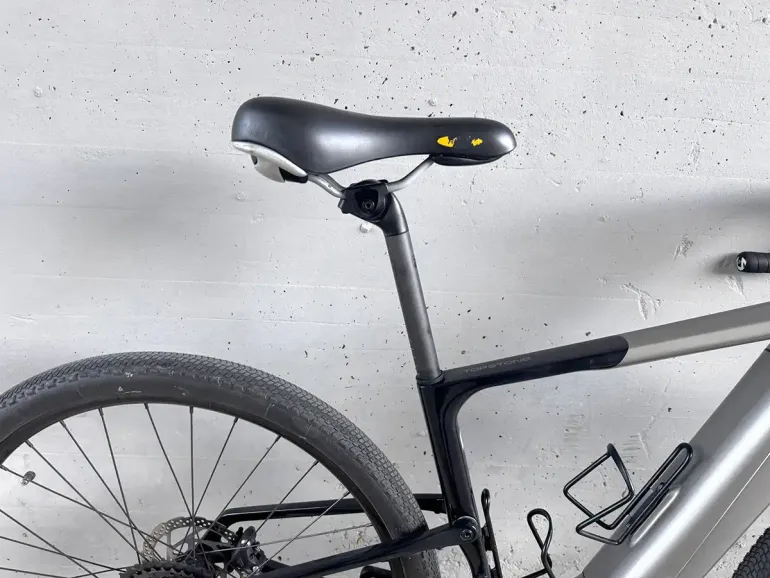 Used Cannondale Topstone Neo Carbon Lefty 3 2022 2022 Road & Gravel, Light Gray — image 4 of 10