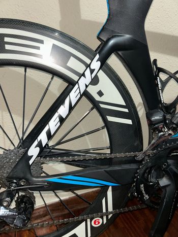 Used Stevens Stevens Custom Shimano Ultegra Di2 2018 Road & Gravel, Blue — image 10 of 14