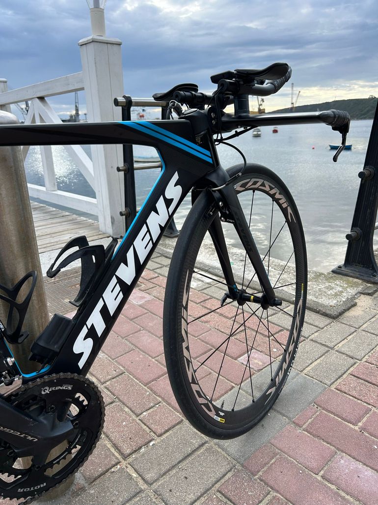 Used Stevens Stevens Custom Shimano Ultegra Di2 2018 Road & Gravel, Blue — image 5 of 8
