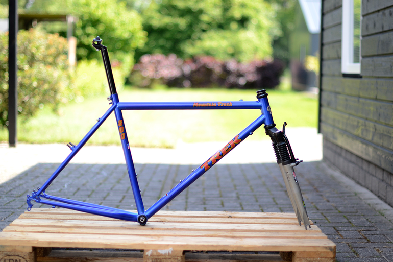 Used Trek 8 Trek 800 Mountain Track CrMo Steel MTB 90s Frameset 1995 Mountainbike, Blue — image 15 of 37
