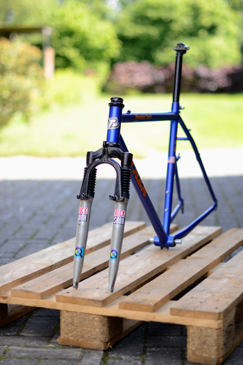 Used Trek 8 Trek 800 Mountain Track CrMo Steel MTB 90s Frameset 1995 Mountainbike, Blue — image 25 of 37