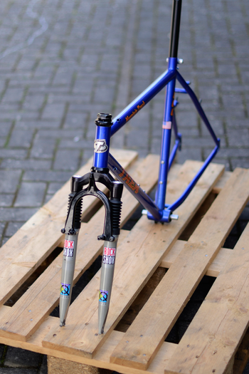 Used Trek 8 Trek 800 Mountain Track CrMo Steel MTB 90s Frameset 1995 Mountainbike, Blue — image 24 of 37