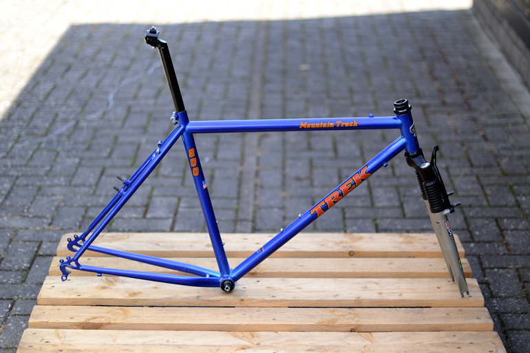 Used Trek 8 Trek 800 Mountain Track CrMo Steel MTB 90s Frameset 1995 Mountainbike, Blue — image 19 of 37