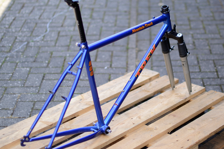 Used Trek 8 Trek 800 Mountain Track CrMo Steel MTB 90s Frameset 1995 Mountainbike, Blue — image 33 of 37