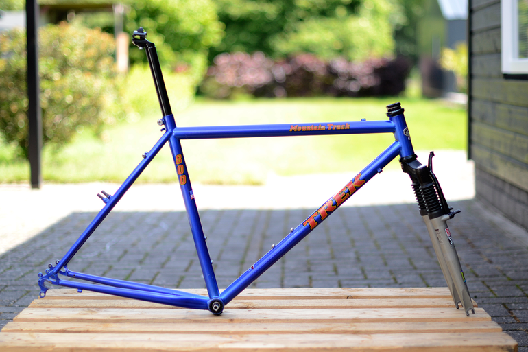 Used Trek 8 Trek 800 Mountain Track CrMo Steel MTB 90s Frameset 1995 Mountainbike, Blue — image 20 of 37