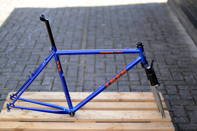 Used Trek 8 Trek 800 Mountain Track CrMo Steel MTB 90s Frameset 1995 Mountainbike, Blue — image 5 of 37