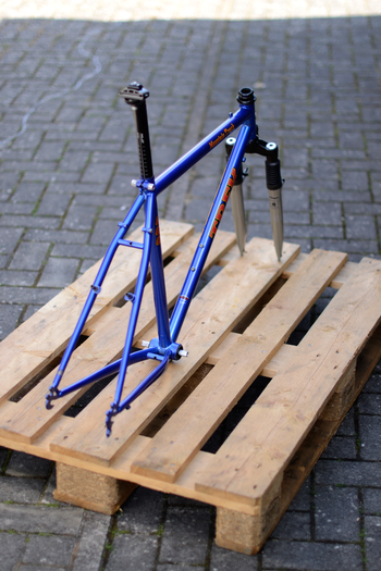 Used Trek 8 Trek 800 Mountain Track CrMo Steel MTB 90s Frameset 1995 Mountainbike, Blue — image 31 of 37