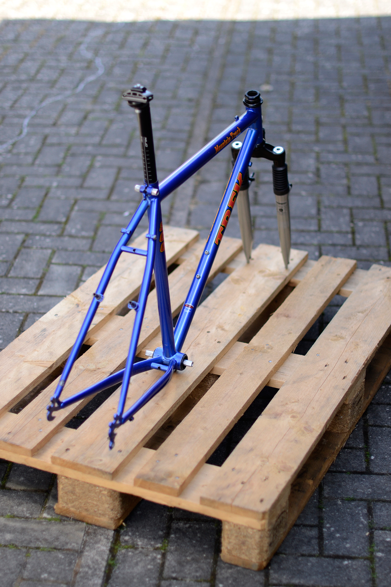 Used Trek 8 Trek 800 Mountain Track CrMo Steel MTB 90s Frameset 1995 Mountainbike, Blue — image 31 of 37