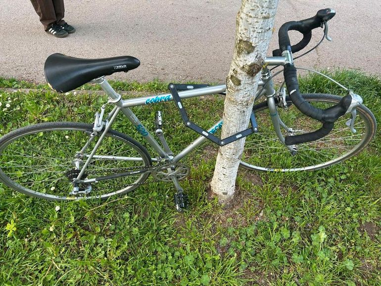 Used DECATHLON Retro Rennrad 1998 Urban, Light Gray — image 3 of 5