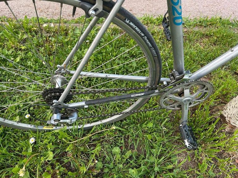 Used DECATHLON Retro Rennrad 1998 Urban, Light Gray — image 4 of 5