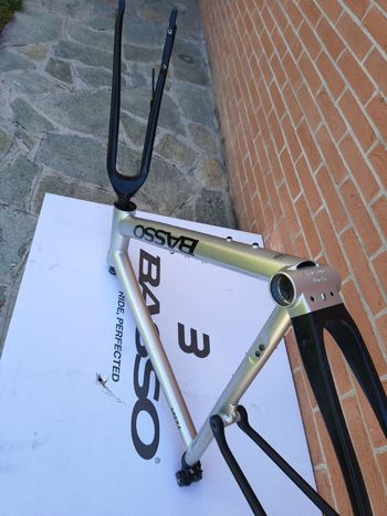 Used Basso Tera Shimano GRX 2x12 610 2025 Frameset 2025 Road & Gravel, Light Gray — image 6 of 6