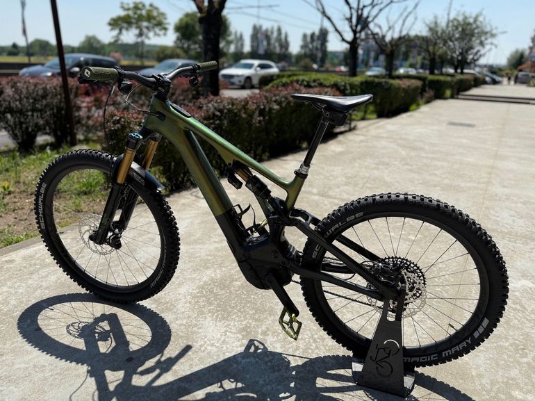 Used Specialized S-Works Turbo Levo T-Type 2023 2023 Mountainbike, Green, 29, 27.5 — image 5 of 9