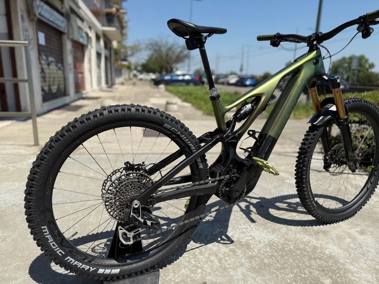 Used Specialized S-Works Turbo Levo T-Type 2023 2023 Mountainbike, Green, 29, 27.5 — image 6 of 9