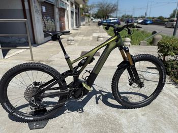 Used Specialized S-Works Turbo Levo T-Type 2023 2023 Mountainbike, Green, 29, 27.5 — image 2 of 9