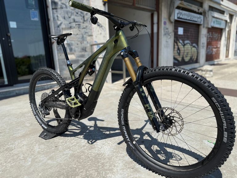 Used Specialized S-Works Turbo Levo T-Type 2023 2023 Mountainbike, Green, 29, 27.5 — image 7 of 9