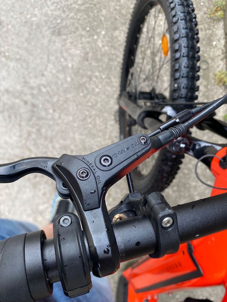 Used ROCKRIDER 29" Full Suspension Electric Mountain Bike E-Expl 520 S 2026 2026 Mountainbike, Orange, 29 — image 3 of 5