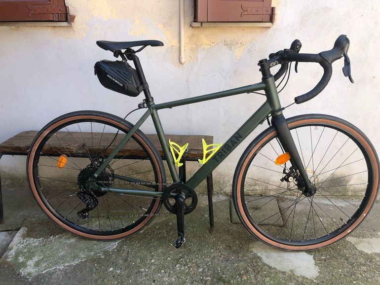 Used TRIBAN Gravel Bike GRVL 120 2024 2024 Road & Gravel, Green — image 1 of 9