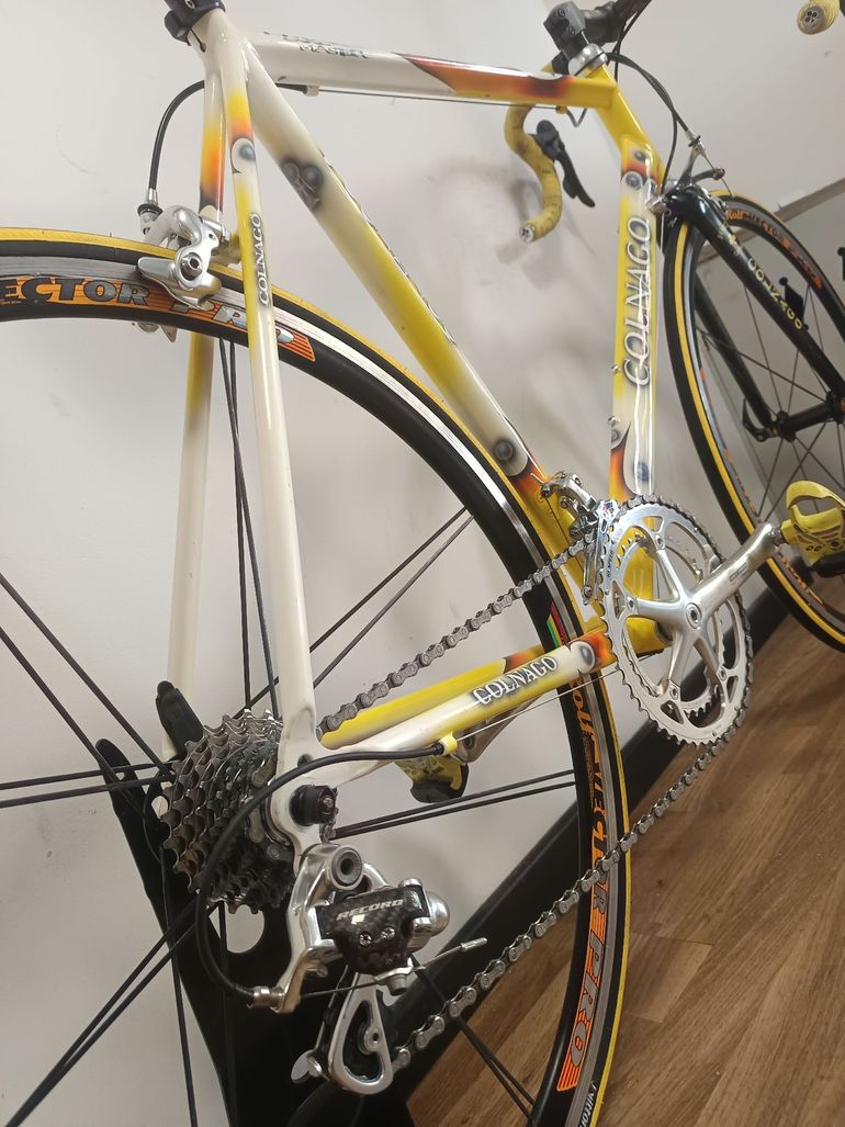 Used Colnago Oval Campagnolo Record 2000 Road & Gravel, White — image 10 of 12