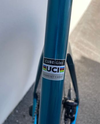 Used CUBE LITENING AIR C:68X SLX 2023 2023 Road & Gravel, Blue — image 18 of 21