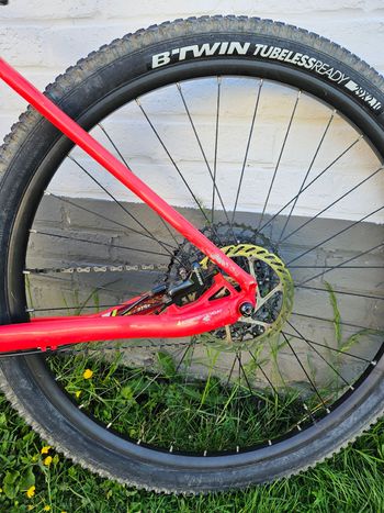 Used ROCKRIDER Semi Rigid Mountain Shimano Deore XT 2020 Mountainbike, Rosso — image 5 of 6