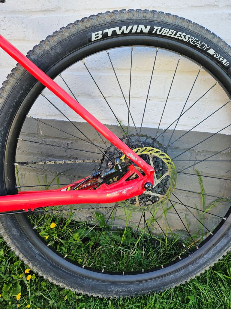 Used ROCKRIDER Semi Rigid Mountain Shimano Deore XT 2020 Mountainbike, Rosso — image 5 of 6