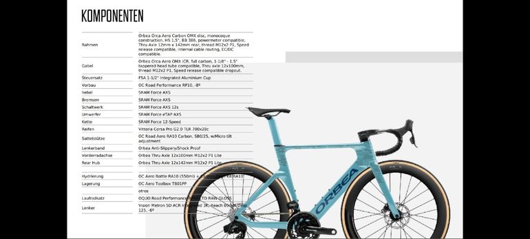 Used Orbea ORCA AERO M21eLTD 2025 2025 Road & Gravel, Blue — image 13 of 13