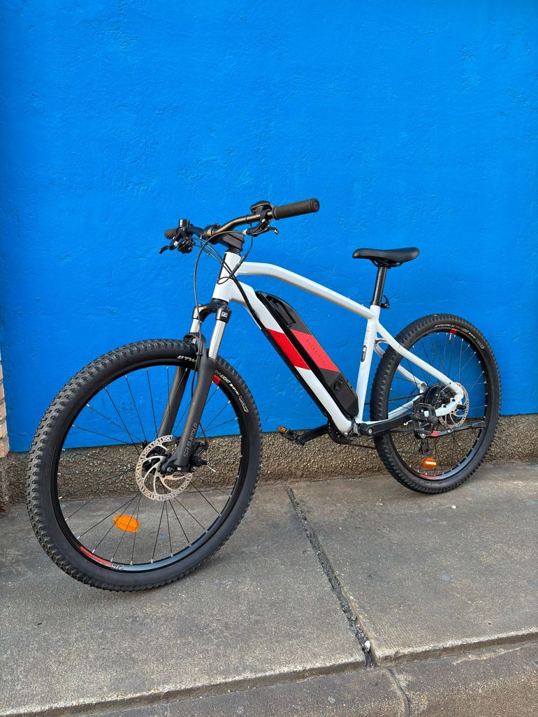 Used ROCKRIDER 27.5" E-ST 100 ELECTRIC MOUNTAIN BIKE 2021 2021 Mountainbike, White, 27.5 — image 5 of 8