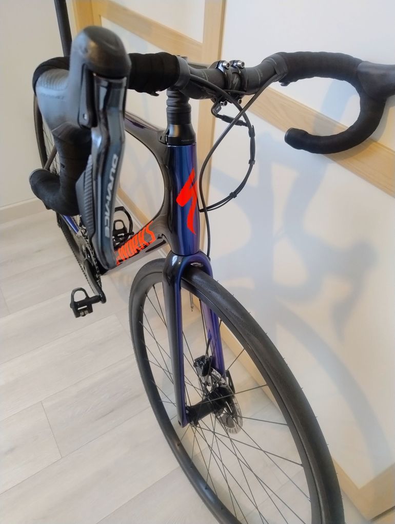 Used Specialized S-Works Roubaix Dura-Ace Di2 2018 2018 Road & Gravel, Blue — image 3 of 10