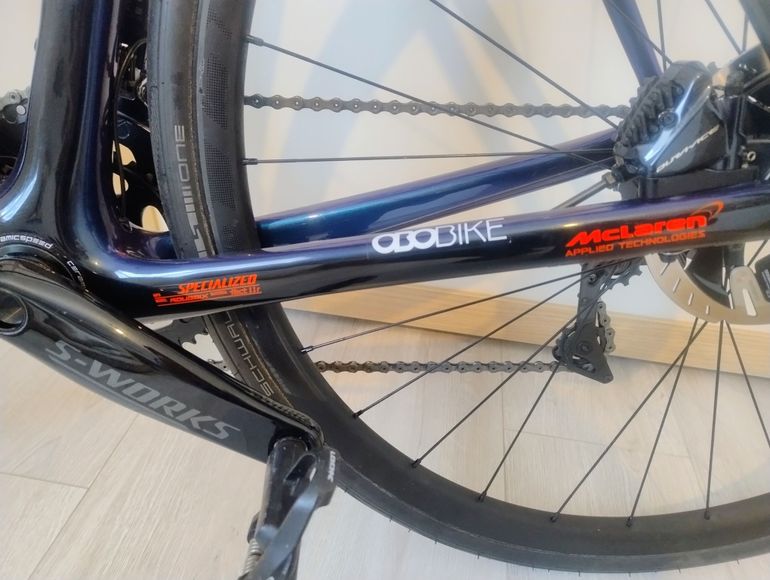 Used Specialized S-Works Roubaix Dura-Ace Di2 2018 2018 Road & Gravel, Blue — image 9 of 10