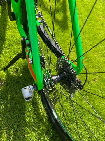 CUBE Reaction Shimano Deore XT 2015 Mountainbike usato, Verde — immagine 5 di 15