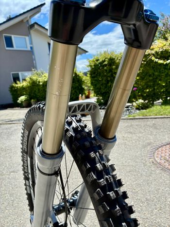 Used YT Industries Emergency Sale Custom YT Tues Downhill Mountainbike/Fully 2012 Mountainbike, Light Gray — image 4 of 10