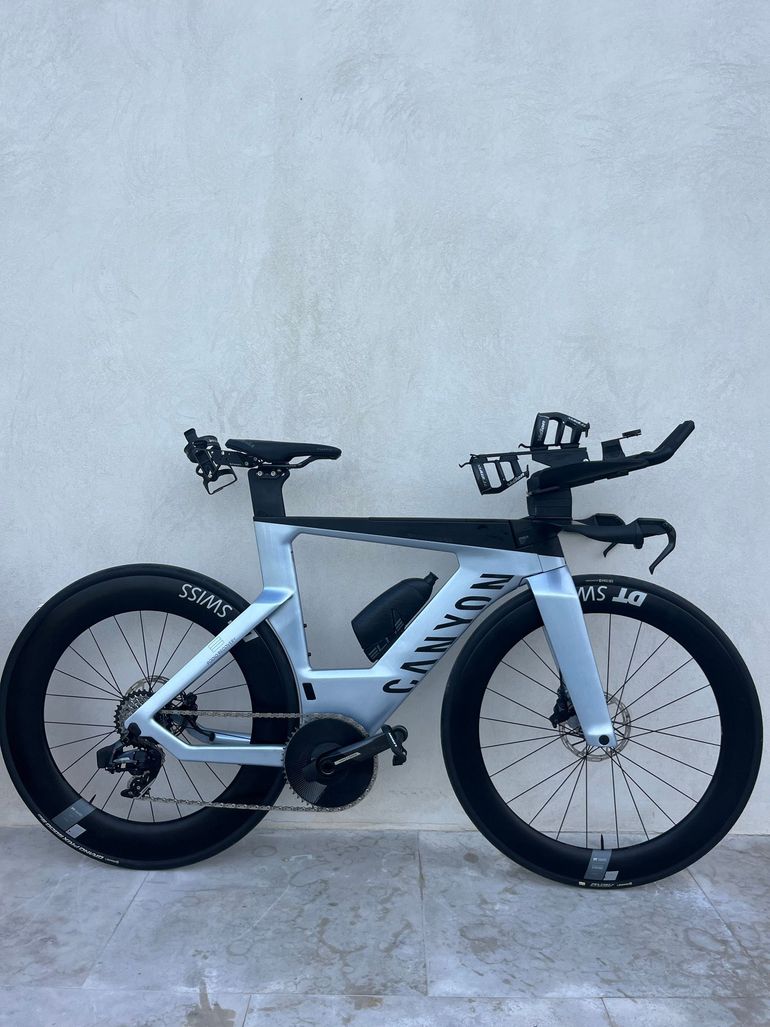Used Canyon Speedmax CF SLX 8 AXS 2025 2025 Road & Gravel, Light Gray — image 1 of 7